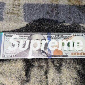 Supreme Money Box Logo Sticker FW25
